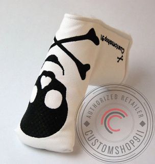   Skull Putter cover White Headcover Fits Scotty Cameron Ping Blade styl