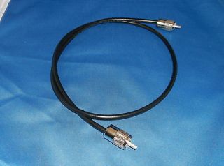 NEW RG8X BLACK DOUBLE SHIELDED HAND SOLDERED 3FT CB,HAM COAX CABLE 