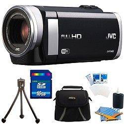     HD Everio f1.8 Camcorder 40x Zoom 3.0 Touch LCD WiFi 16GB Bundle