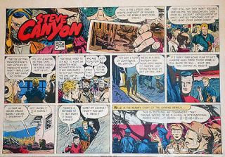 Steve Canyon by Milton Caniff   large half page Sunday comic   Sept 