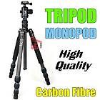 Carbon Fiber Camera SLR DSLR Tripod Monopod Ball Head    Canon Nikon 