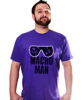 MACHO MAN RIP T Shirt Retro SAVAGE wwf RANDY Tee FUNNY Cool Wrestling 