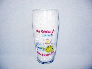 MCDONALDS GLASS   THE ORIGINAL SHAKE, BURGER & FRIES