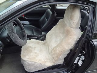 Car Seat Covers 22mm Sheepskin Fur Beige JHWS121710am