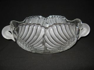 Mikasa Double Swan Walther Crystal Frosted Centerpiece or Fruit Bowl 