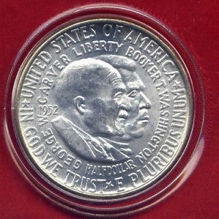 1952 P Washington Carver Commemorative Silver Half Dollar BU MS US 