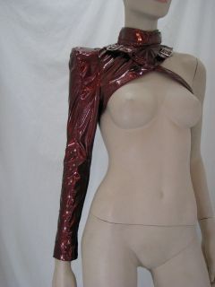Lip Service candy apple red shoulder harness w/ a sleeve