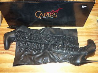 Carlos Santana New Womens Kino Black Boots 6 M Shoes