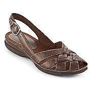 Strictly Comfort Carlotta Womens Leather BROWN Sandals MSRP$40 NEW IN 