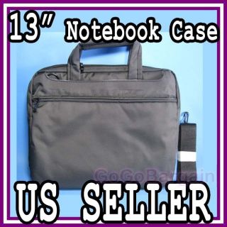 Black Carrying Bag Case+Shoulder Strap Notebook 13 Macbook Pro/Air 