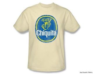 Officially Licensed Chiquita Banana Logo Adult Shirt S 3XL