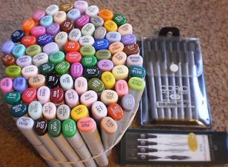 97 TOTAL MARKERS COPIC SKETCH Too ARTIST DRAWING COLOR LINER ARTIST 
