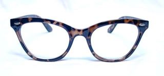   Vintage Tortoise Frame Clear Lens Women Cat Eye Eyeglasses Eyewear