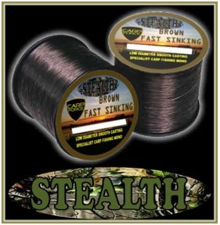 CARP FORCE STEALTH BROWN CARP FISHING LINE SINKING DISTANCE CASTING 