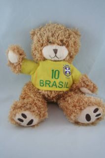 BRASIL KAKA #10 FIFA WORLD CUP SOFT PLUSH JERSEY BEAR