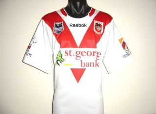 ST GEORGE DRAGONS 2012 REEBOK HOME NRL RUGBY LEAGUE BNWT JERSEY SHIRT