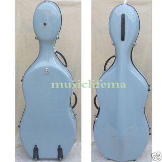 4new cello case fiberglass light strong beautiful