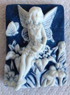 Ceramic Mold   Fairy in Flowers   Polymer Clay, Ceramic or Porcelain 