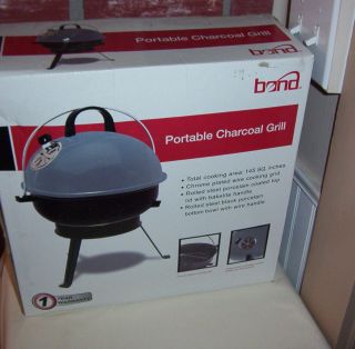 BOND PORTABLE CHARCOAL BARBECUE GRILL 145 SQUARE INCH COOKING AREA 