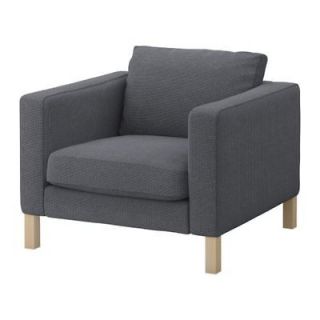 IKEA karlstad Armchair Cover Chair Slipcover Korndal Medium Gray 