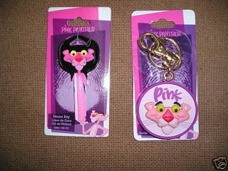 Pink Panther Key Chain and Key Blank for KW1 or KW10