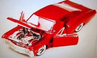 24 RED 1967 CHEVY IMPALA SS HARD TOP JADA BIGTIME MUSCLE Diecast 