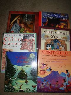 LOT OF 6 CHRISTMAS SEASONAL BOOKS VERY GOOD CONDITION FREE U.S 