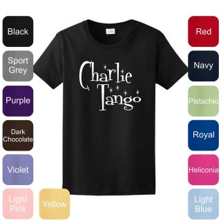 Charlie Tango LADIES T Shirt 50 Fifty Shades of Grey Gray Book 