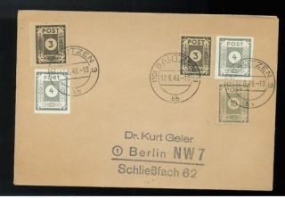 1946 East Germany DDR Saxony Cover # 15N2 N3 15N8