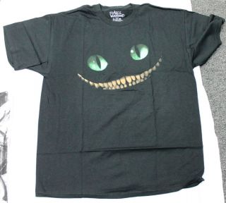   Disney Black T shirt Licensed Movie Cheshire Cat X Large New