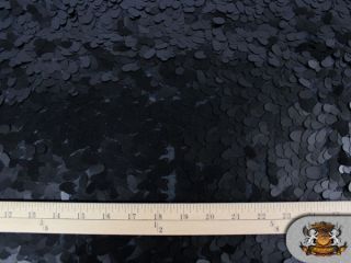 Sequin Fish Scale Taffeta BLACK Fabric / 62 Wide / Sold by the yard
