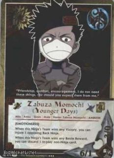 875 Zabuza Momochi (Younger Days) (SR) Naruto Card