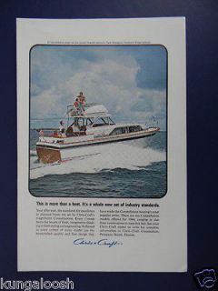 1964 CHRIS CRAFT IS MORE THAN A BOATBOATING SALES ART AD