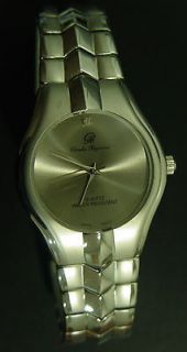 Charles Raymond * FAMOUS STYLE* Executive Mens Silver Tone Watch 