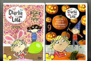 CHARLIE AND LOLA (2008, 2 DVD) Volume 7 & 9 Playhouse Disney Kids 