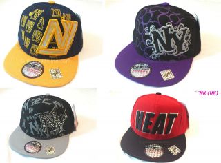 New Hip Hop Boys /Girls NY New York Heat Designer Snapback Flat Hat 