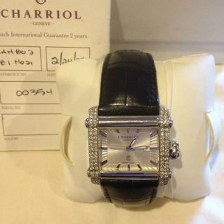 Philippe Charriol S Steel & Diamond Ladies Beautiful Watch 1Carat + $ 