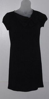 Simply. Chloe Dao Cap Sleeve W/Bow Dress Size XS Black