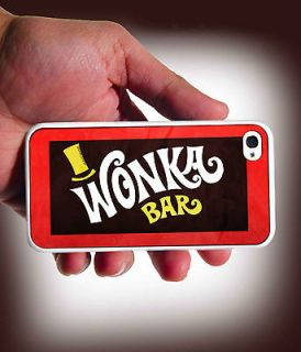 Willy Wonka Bar Design iPhone 4 Case or iPhone 4s Case Cover