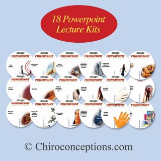 Chiropractic Powerpoint LEcture Kits   Set of 18 Pre made editable 