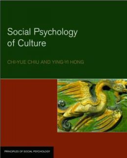   of Culture by Ying Yi Hong and Chi Yue Chiu 2006, Paperback