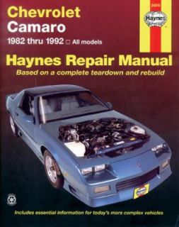 Chevrolet Camaro, 1982 1992 by S. Cumbaa and John Haynes 1984 