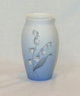 BING & GRONDAHL Denmark LILY OF THE VALLEY Porcelain Vase 57/255