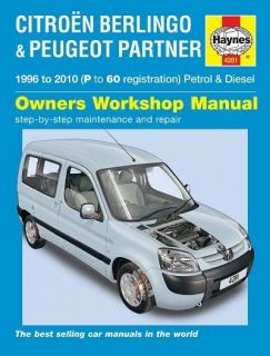 Citroen Berlingo Peugeot Partner Petrol Diesel 1996 2010 Haynes Manual 