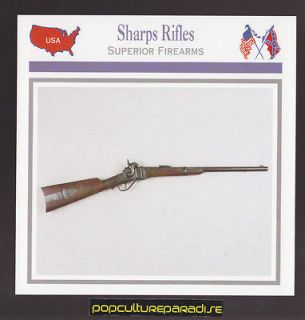 SHARPS RIFLE New Model 1859 Carbine Gun Firearms U.S. CIVIL WAR CARD