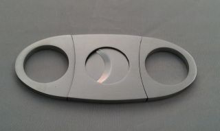 New Stainless Steel Double Blade Cigar Cutter