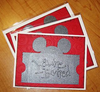   Black Stampin Up Invitations Greeting Cards Disney Mickey Mouse