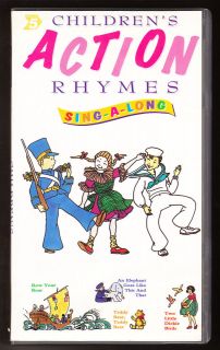 OVER 60 CHILDRENS ACTION RHYMES   SING A LONG   VHS PAL (UK) VIDEO
