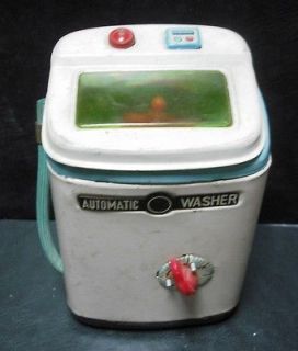 Vintage Washing Machine Automatic Washer Tin Toy 70s? Wind Up Japan