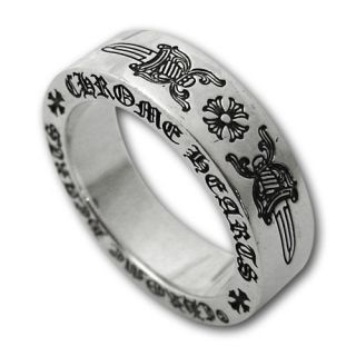Chrome Hearts Dagger Ring Silver